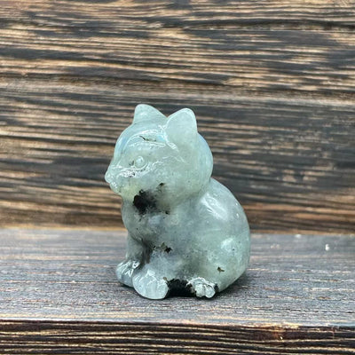 Olivenorma Natural Stone 1.2 Inch Cute Kitten Gemstone Decoration