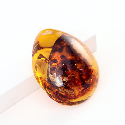 Olivenorma Water Drop Amber Insect Specimen Pendant