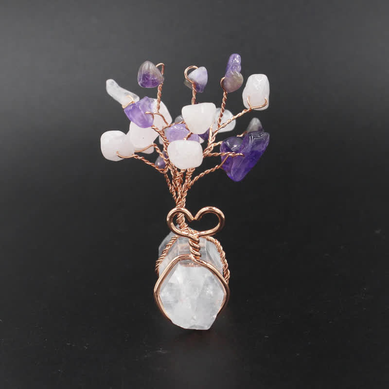 Olivenorma Tree Of Life Healing Crystal Gemstone Decoration