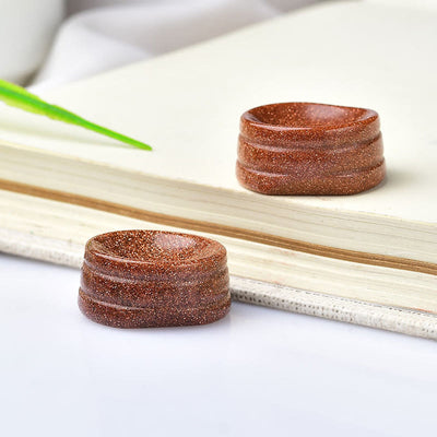 Olivenorma Natural Mineral Crystal Base Round Ball Holder Gemstone Decoration - Sandstone - image 1