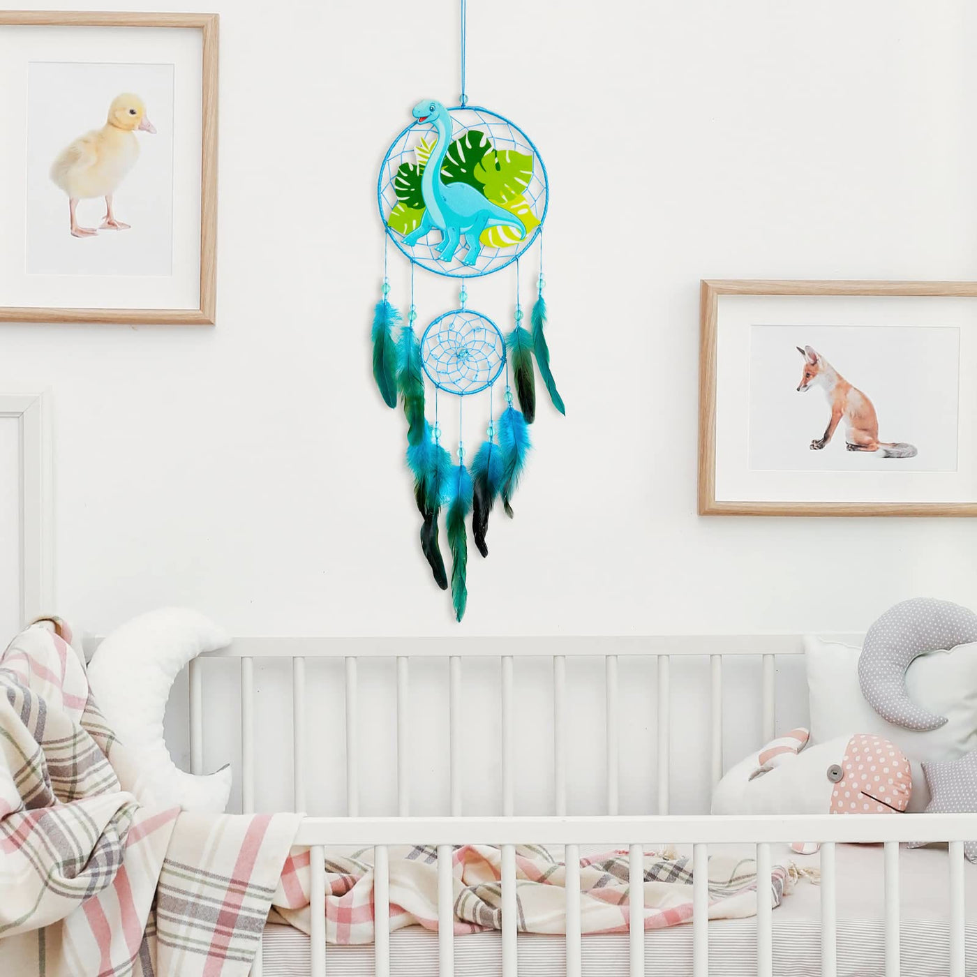 Olivenorma Dinosaur For Kids Feather Dream Catcher