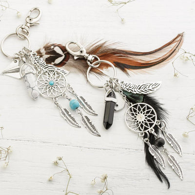 Olivenorma Bohemian Dreamcatcher Keychain - image 0