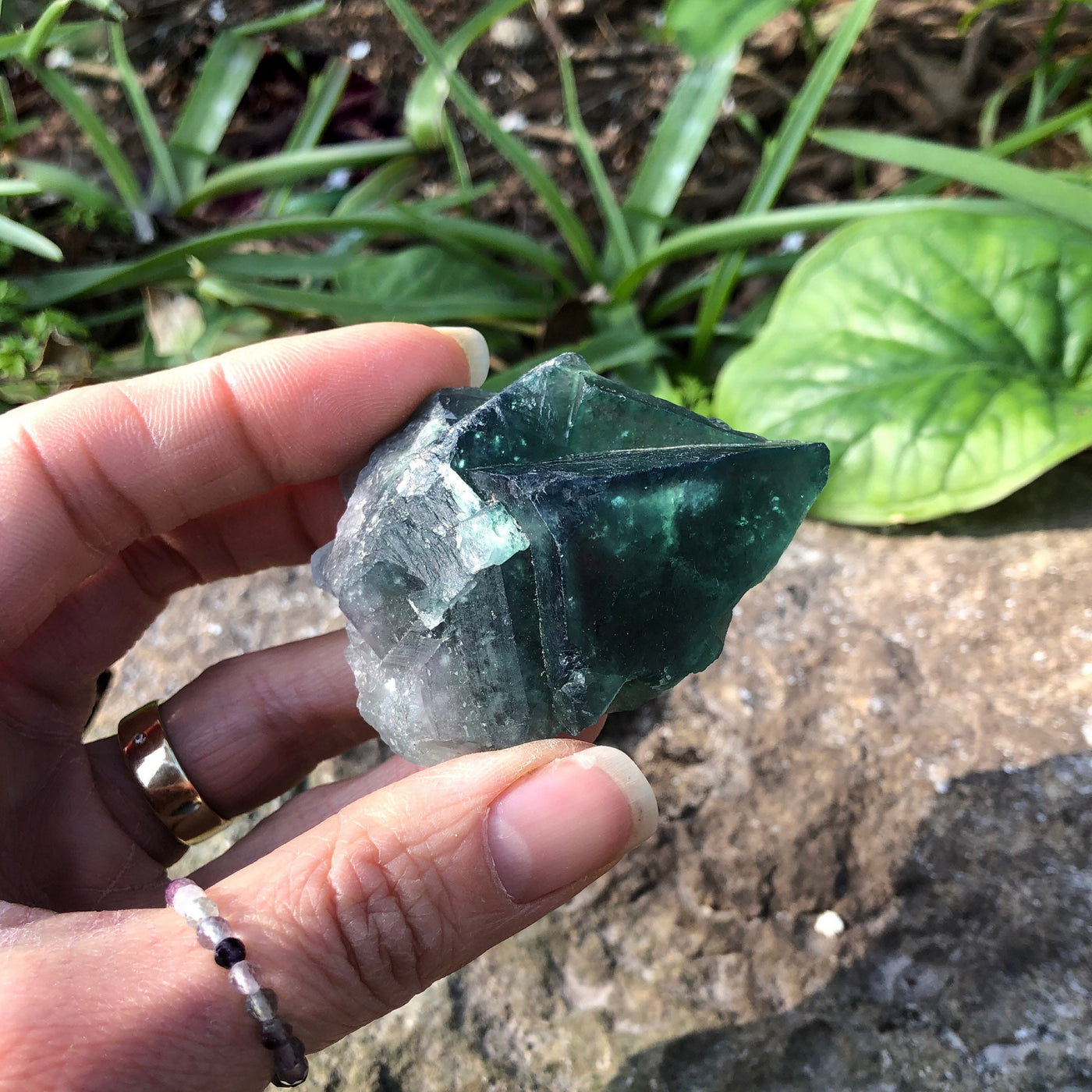 Olivenorma Large Raw Fluorite Crystal Natural Stone