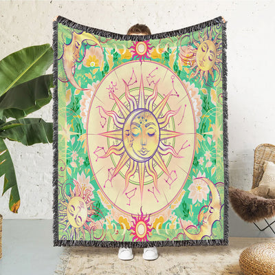 Olivenorma Meditation Chakra Pattern Lace Tassel Tapestry