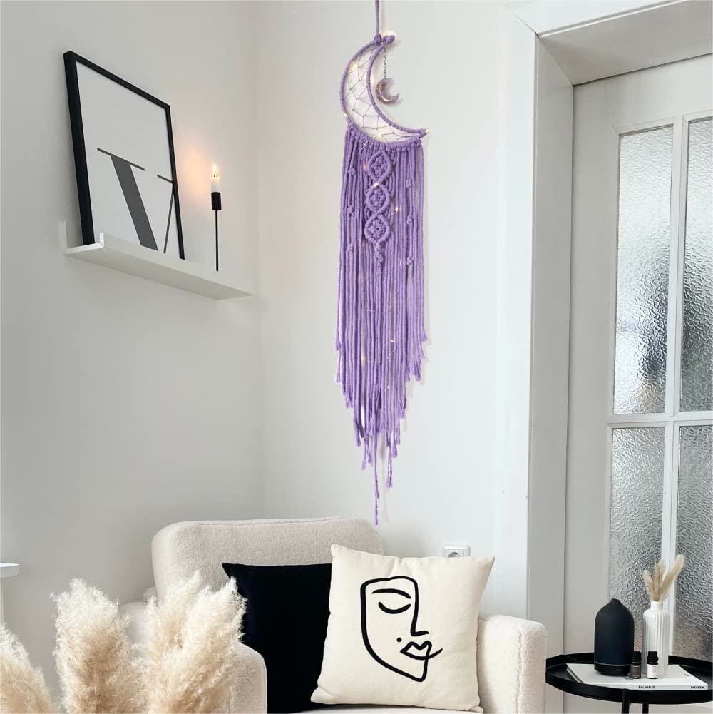 Olivenorma Star Moon Macrame Tassel Dream Catcher