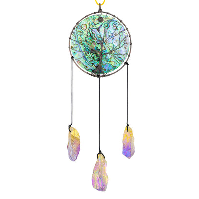 Olivenorma Abalone Shell Tree Of Life Hanging Ornament