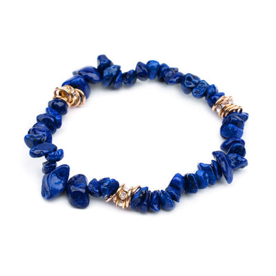 Olivenorma Irregular Stone Crystal Crushed Beads Bracelet