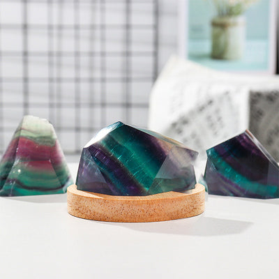 Olivenorma Fluorite Irregular Crystal Lamp Decoration