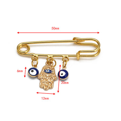 Olivenorma Evil Eye Hamsa Series Brooch