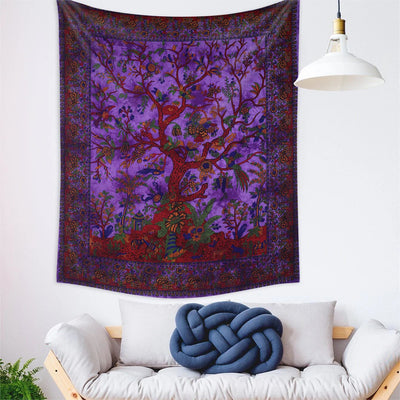 Olivenorma Green Tree Of Life Wall Hanging Psychedelic Tapestry