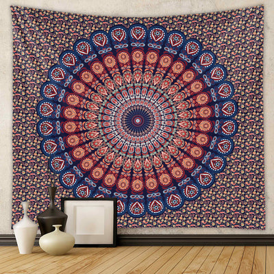 Olivenorma Mandala Peacock Pattern Tapestry