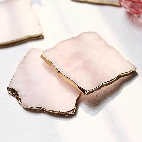 Olivenorma Rose Quartz Coaster Gemstone Decoration