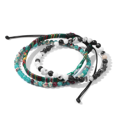 Olivenorma Bohemia Africa Turquoise Crystal Bracelet Set