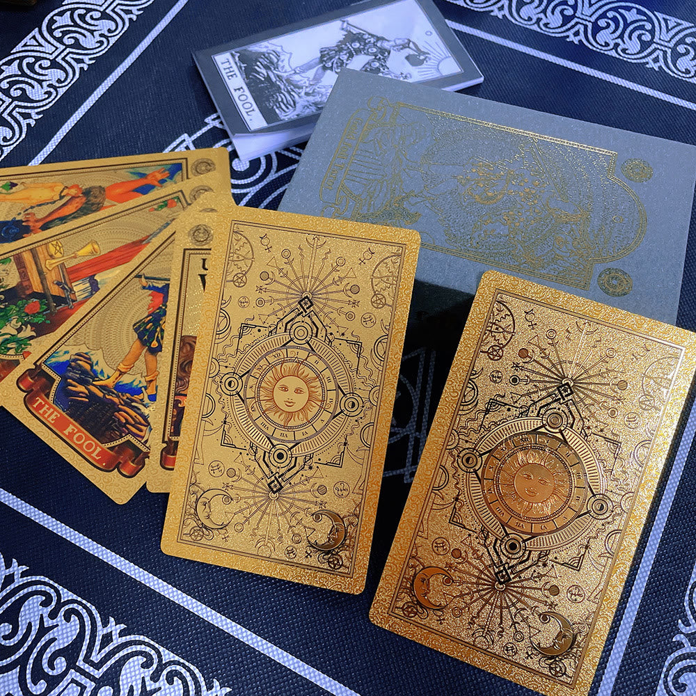 Olivenorma Bronzing Golden Sun Classic Tarot Cards