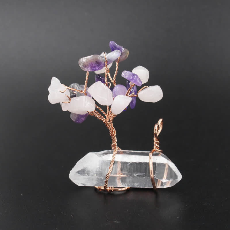 Olivenorma Tree Of Life Healing Crystal Gemstone Decoration