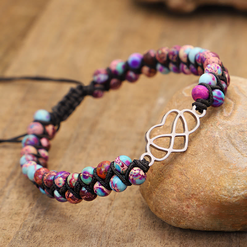 Bohemian Handwoven Bracelet Hollow Heart Bracelet