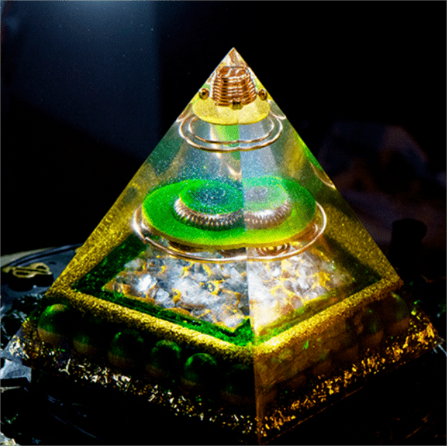 Olivenorma Abundance And Joy- Green Life Orgone Pyramid