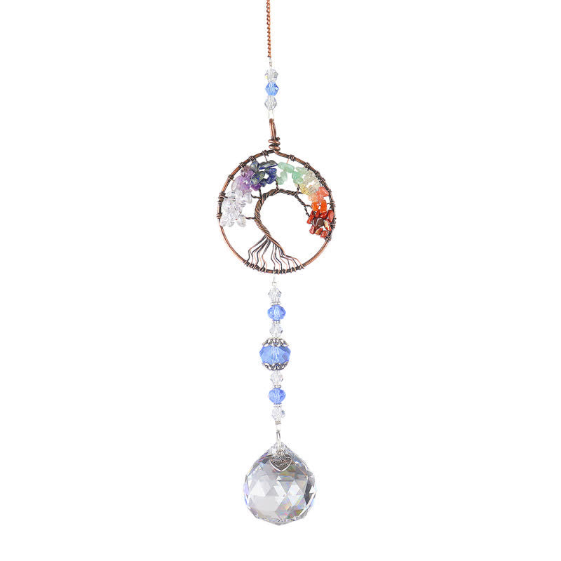 Olivenorma Chakra Reiki Tree Of Life Suncatcher