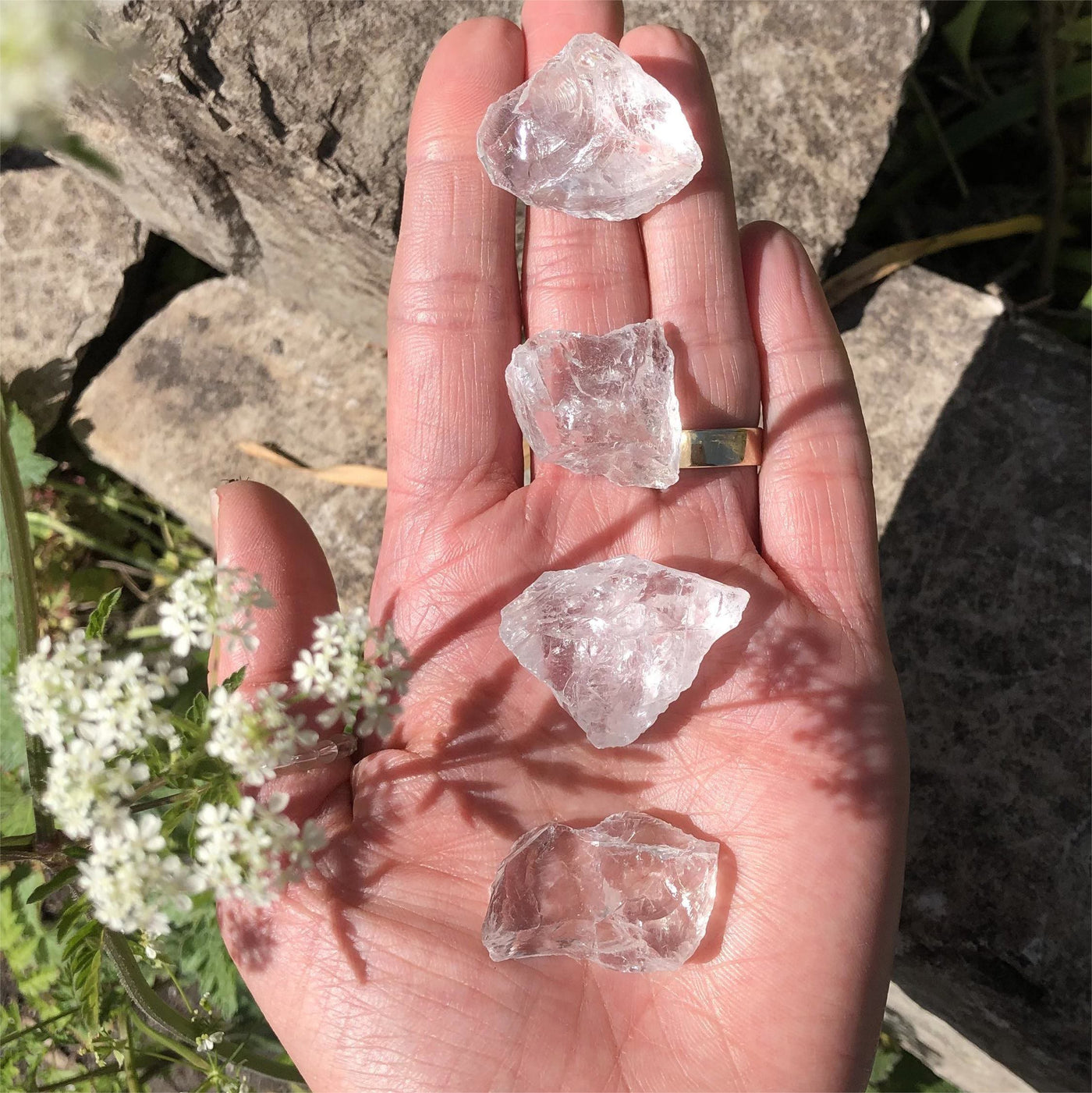 Olivenorma Large Raw Clear Crystal Crystal Natural Stone