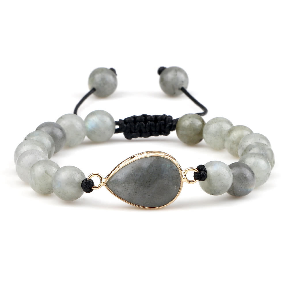 Olivenorma Cat's Eye Stone Beaded Opalite Bracelet