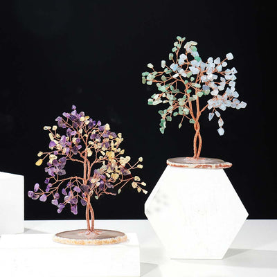 Olivenorma Natural Crystal Stone Feng Shui Tree