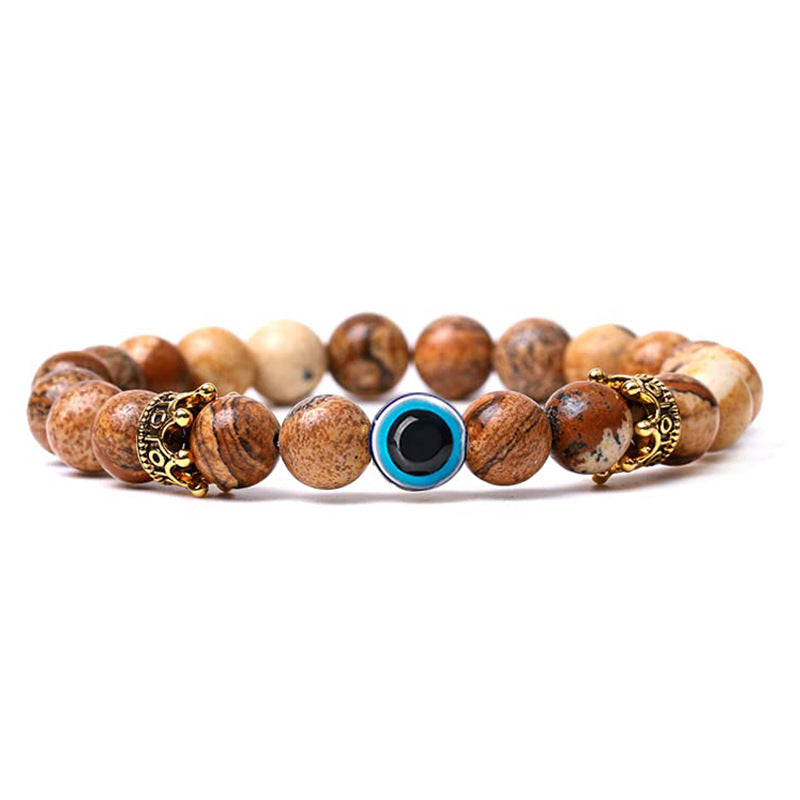 Olivenorma Turquoise With Evil Eye Protection Bracelet