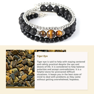 Natural Crystal Protection Stone Bracelet