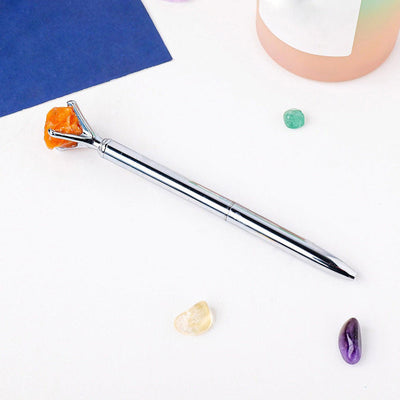 Olivenorma Raw Stone Manifestation Pen Gemstone Decoration - Sun Stone - image 24