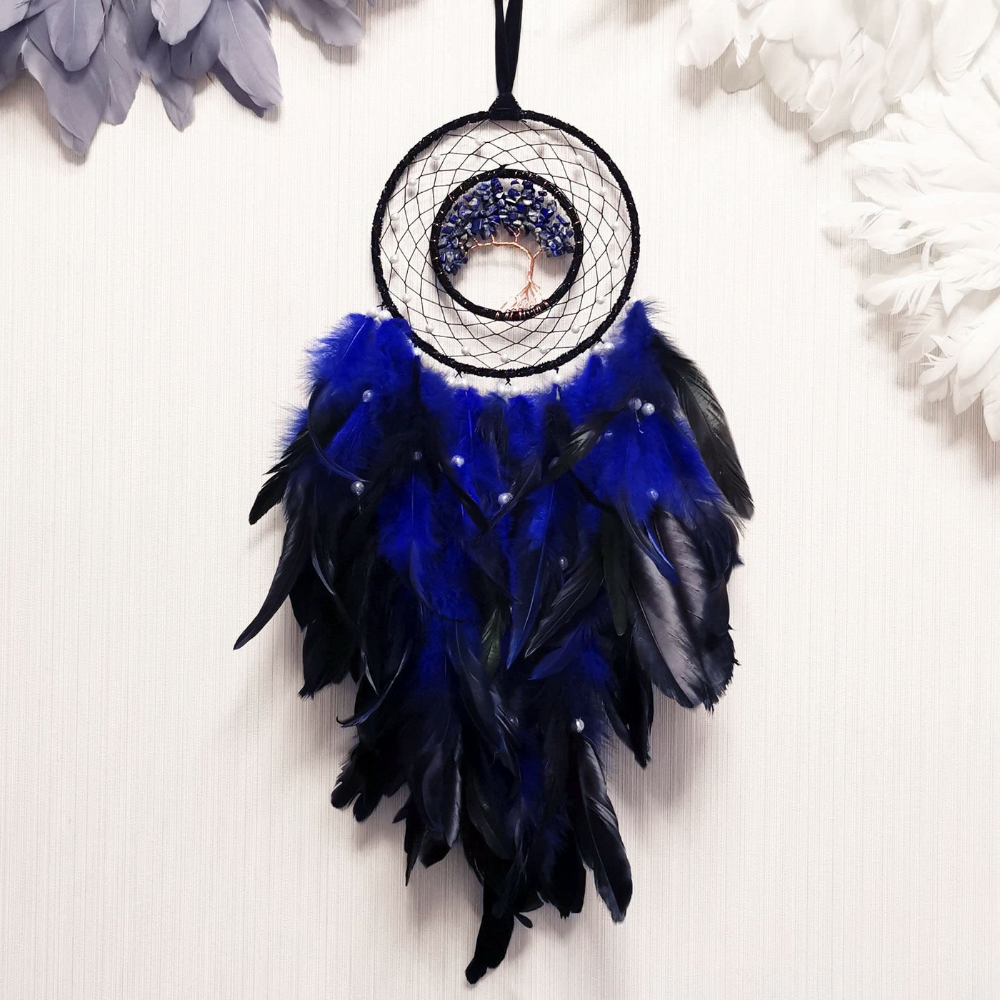 Olivenorma Tree Of Life Blue Sodalite Gravel Dream Catcher