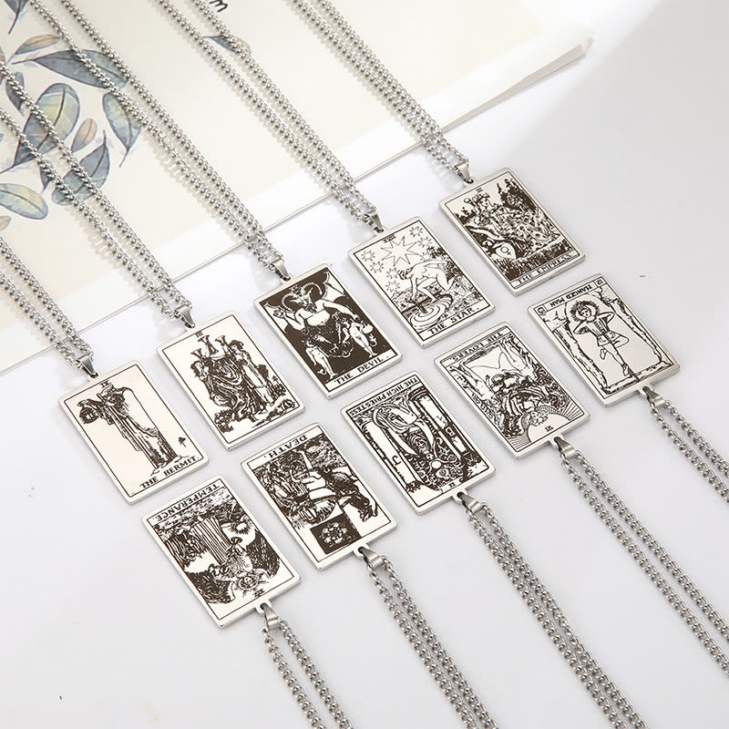 Olivenorma Stainless Steel Tarot Necklaces