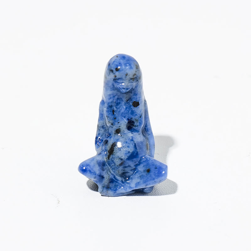 Olivenorma Natural Rough Stone Goddess Gaia Carving Gemstone Decoration