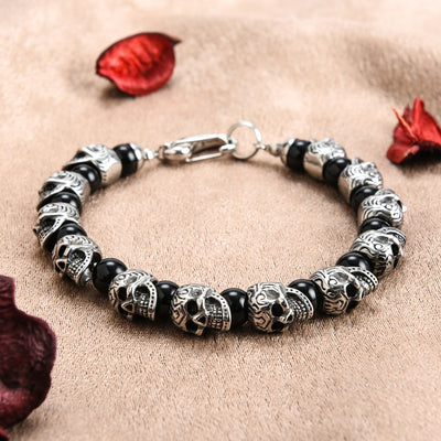 Olivenorma Natural Tiger Eye Handmade 925 Sterling Silver Bracelet