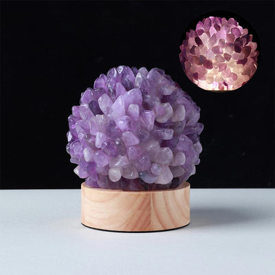 Olivenorma Christmas Crystal Stone Night Light Decoration