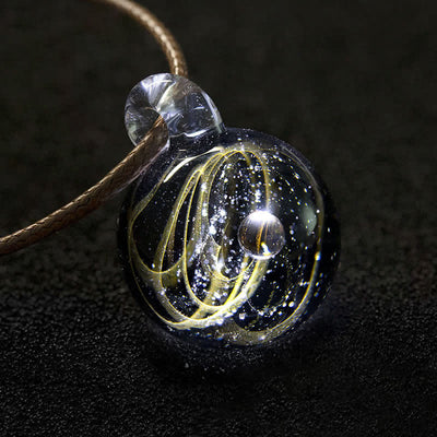 Olivenorma Fancy Cosmic Starry Sky Glass Necklace