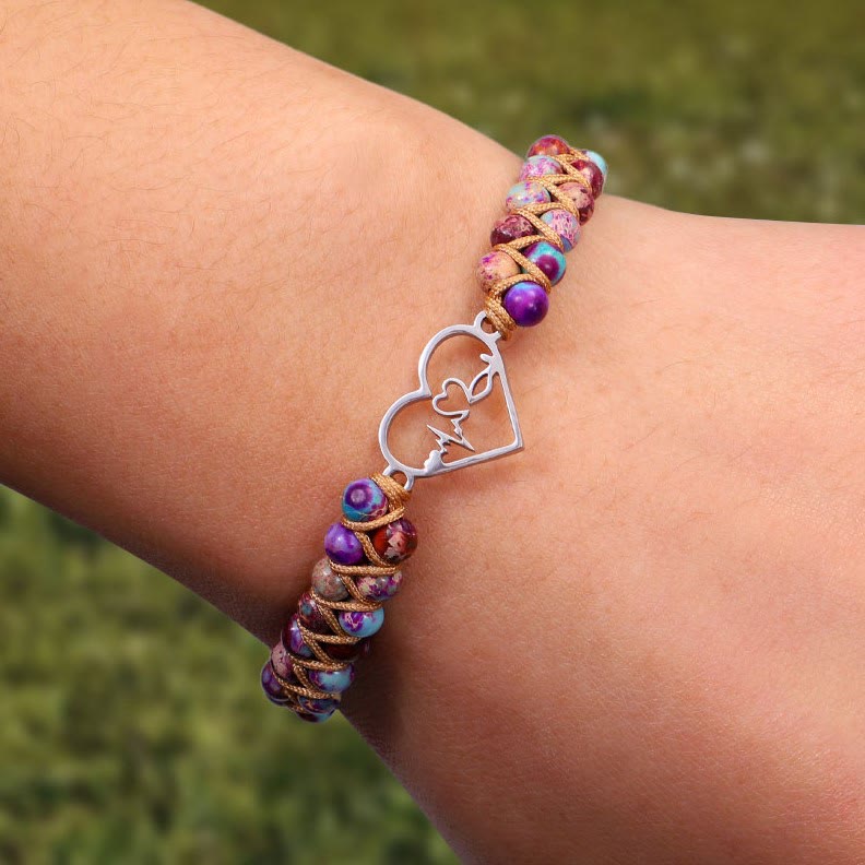 Bohemian Handwoven Bracelet Hollow Heart Bracelet