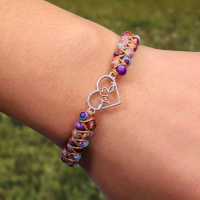 Bohemian Handwoven Bracelet Hollow Heart Bracelet