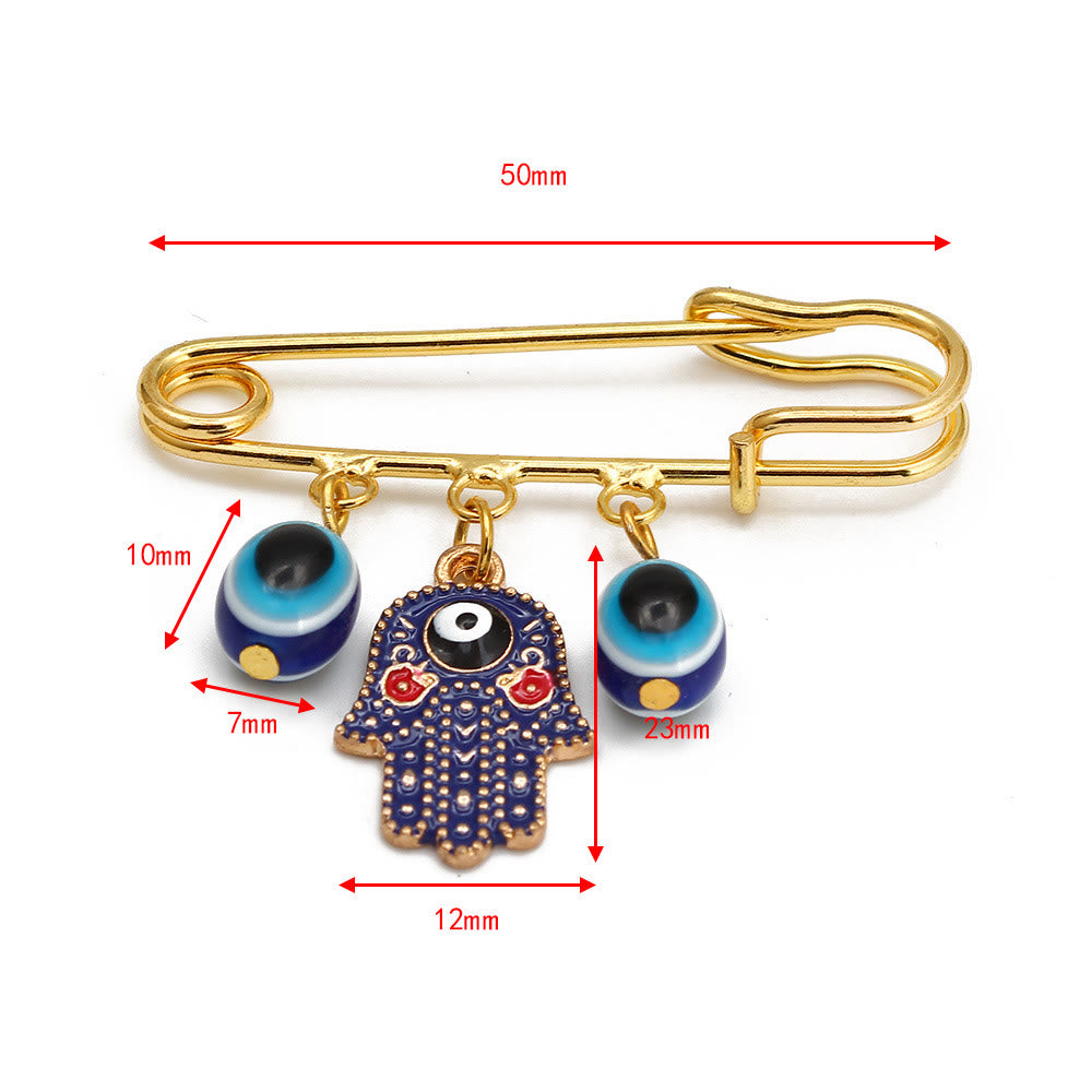 Olivenorma Evil Eye Hamsa Series Brooch