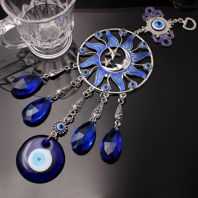 Olivenorma Evil Eye Wind Chime Dream Catcher Wall Decor