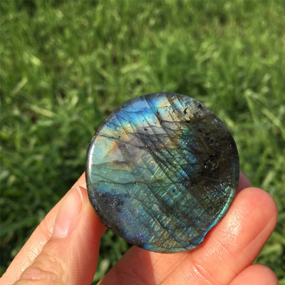 Olivenorma Natural Labradorite Wlof Totem Gemstone Decoration