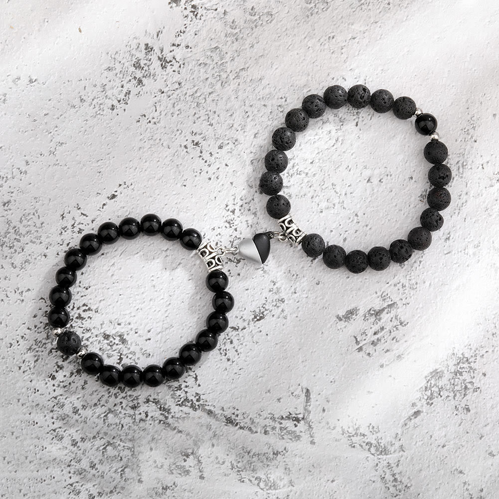 Olivenorma 2pcs Magnet Attract Couple Bracelet Set