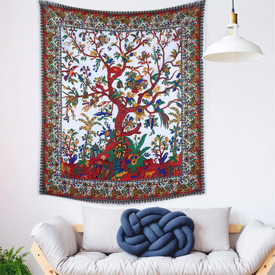 Olivenorma Green Tree Of Life Wall Hanging Psychedelic Tapestry