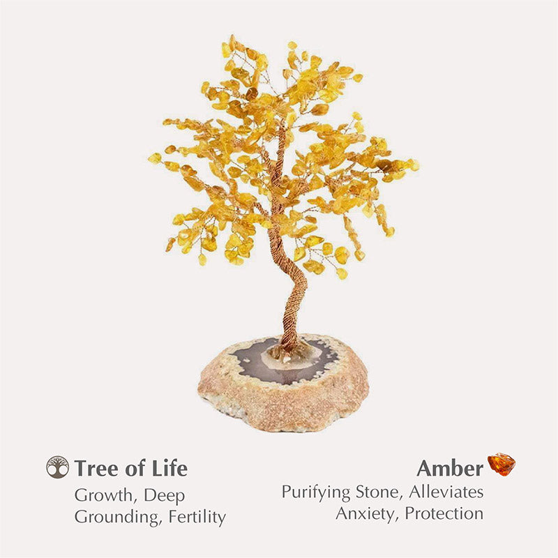 Olivenorma Protection Amber Feng Shui Tree