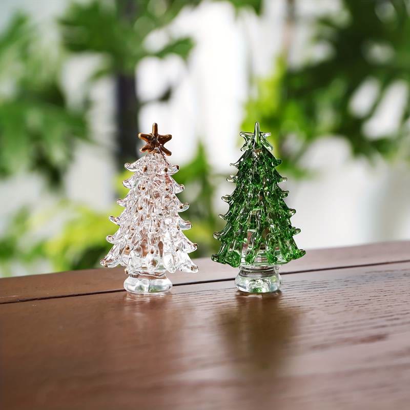 Olivenorma Crystal Glass Christmas Tree Home Gemstone Decoration