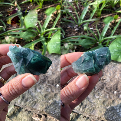 Olivenorma Large Raw Fluorite Crystal Natural Stone