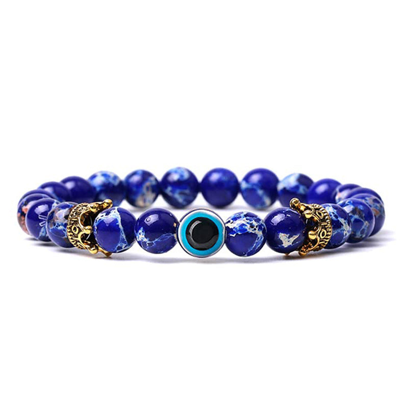 Natural Stone With Evil Eye Protection Bracelet