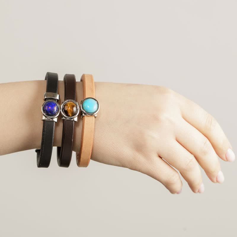 Olivenorma Oracular Leather Bangles