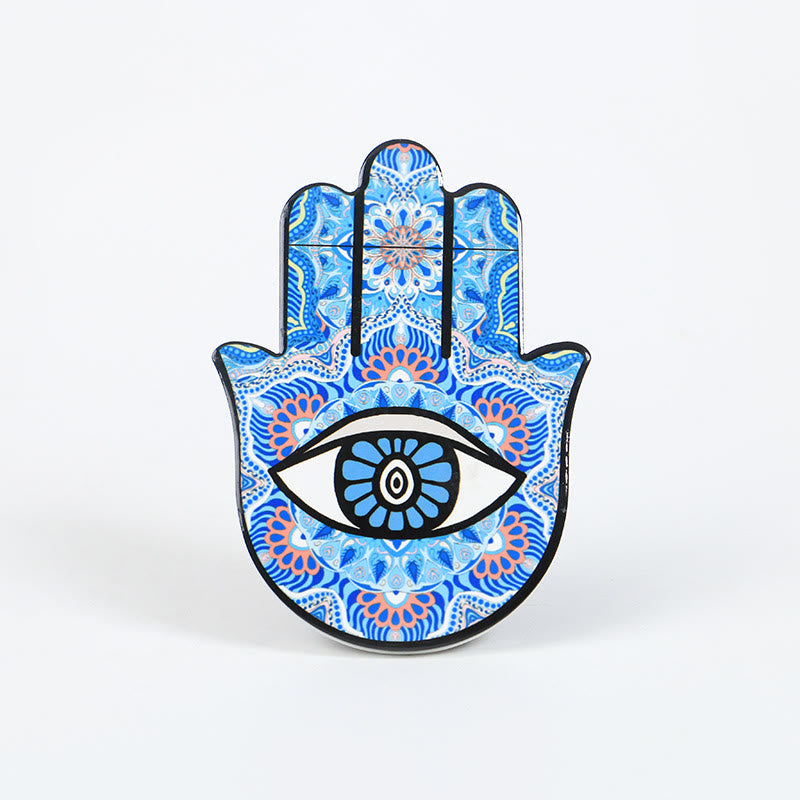 Olivenorma Hamsa Evil Eye Jewelry Tray Plate Coaster