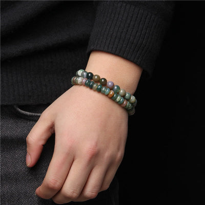 Olivenorma Beaded Jewelry For Man Double Layer Bracelet Set