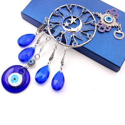 Olivenorma Evil Eye Wind Chime Dream Catcher Wall Decor