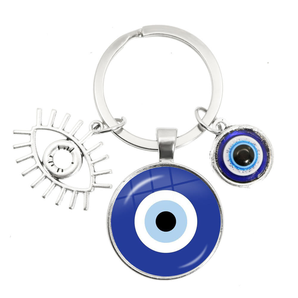 Olivenorma Blue Evil Eye Hamsa Epoxy Keychain - Evil Eye#2 - image 1